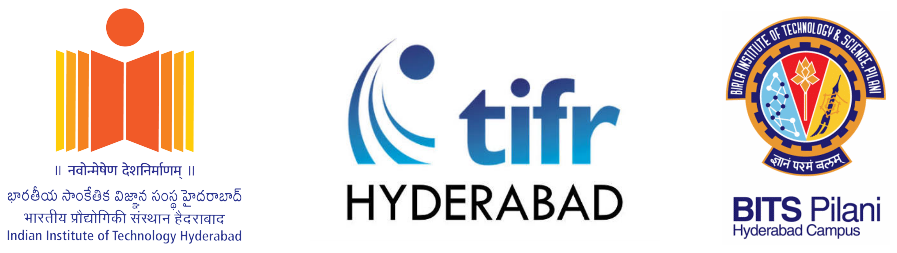 Organizing Institutions - IIT Hyderabad, TIFR Hyderabad, BITS Pilani Hyderabad